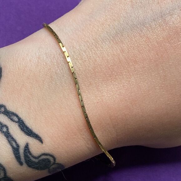 💛 Vintage Gold Plated Cobra American Showcase Bracelet - Picture 4 of 5